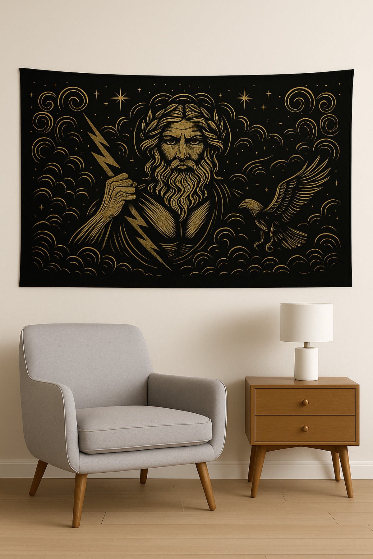 ZEUS Dekoratif Duvar Örtüsü Halısı 140 X 100 Cm-70x100 Cm