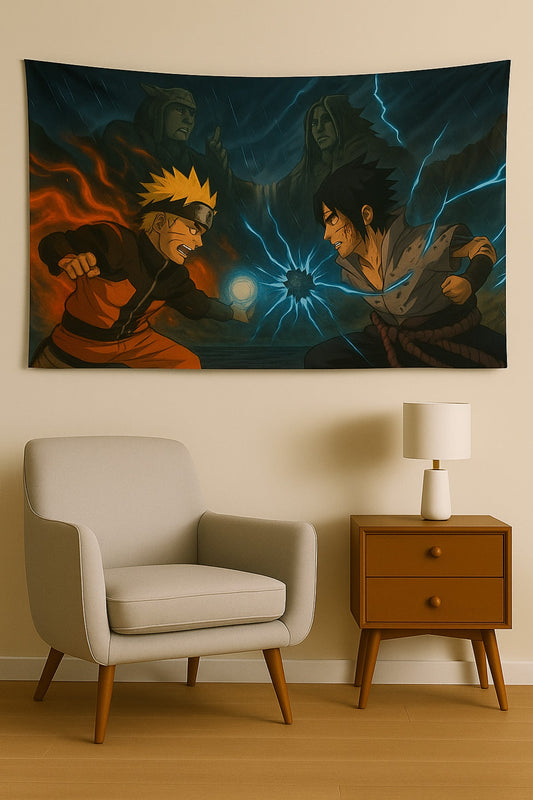 Naruto Temalı Duvar Örtüsü Ev Dekorasyon Duvar Halısı Örtüsü