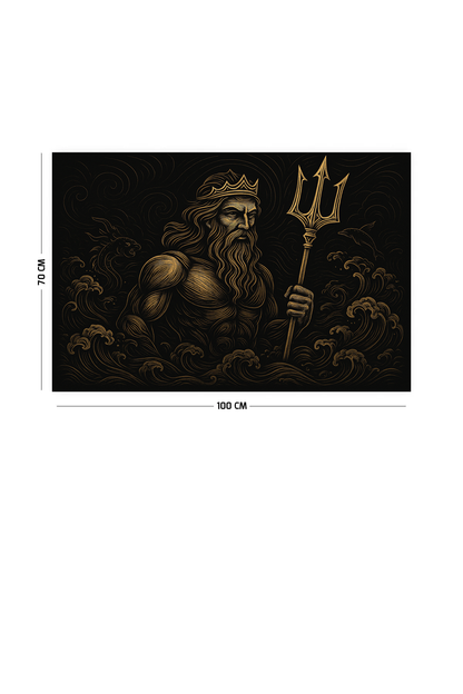POSEİDON Dekoratif Duvar Örtüsü Halısı 70x100 Cm