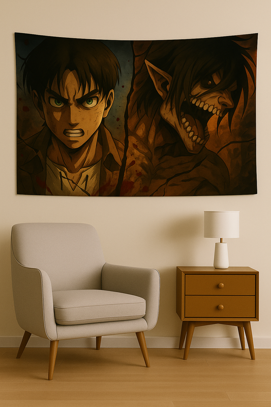 Attack On Titan Temalı Duvar Örtüsü Ev Dekorasyon Duvar Halısı Tapestry