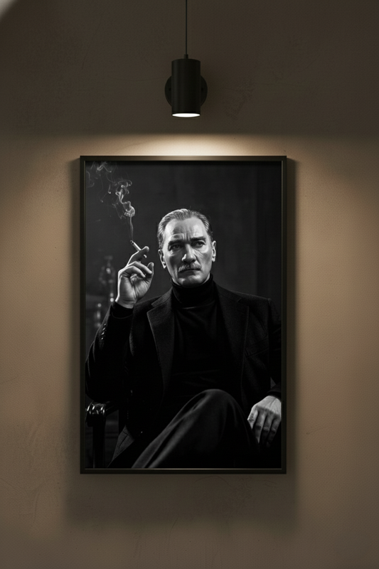"ATATÜRK" Baskılı Metal Poster, Hediyelik Metal Tablo 30x40 cm