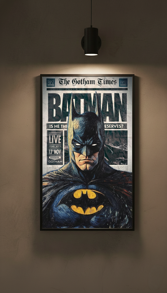 "BATMAN " Baskılı Metal Poster, Hediyelik Metal Tablo 30x40 cm