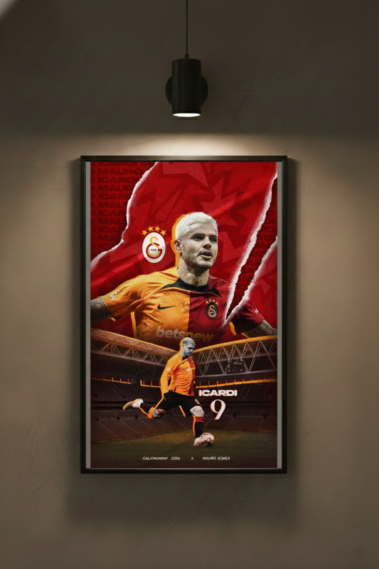 "İCARDİ " Baskılı Metal Poster, Hediyelik Metal Tablo 30x40 cm