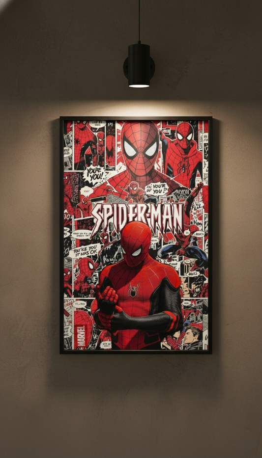 "Örümcek Adam " Baskılı Metal Poster, Hediyelik Metal Tablo 30x40 cm